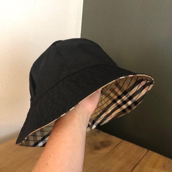 burberry black bucket hat